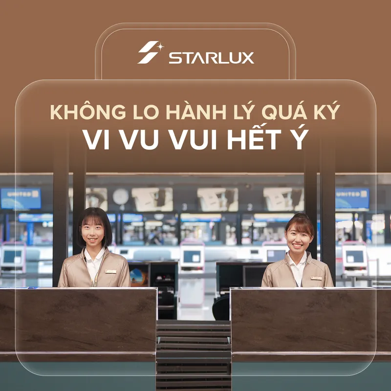 mua trước hành lý quá cước STARLUX