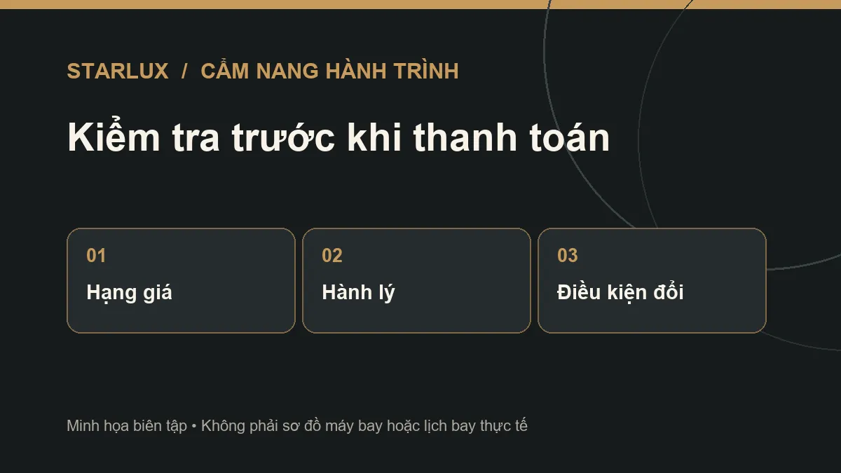 Danh sách kiểm tra trước khi mua vé STARLUX