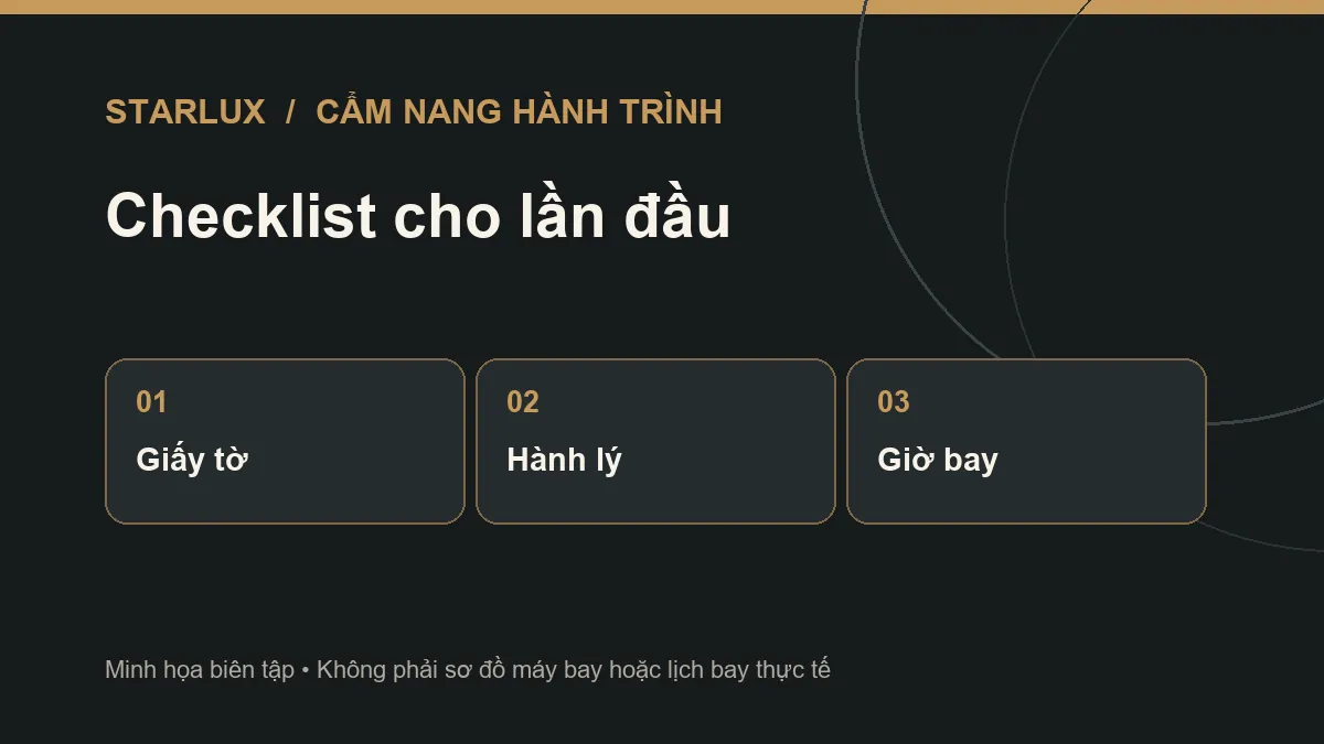 Danh sách kiểm tra trước khi bay đi Đài Bắc STARLUX